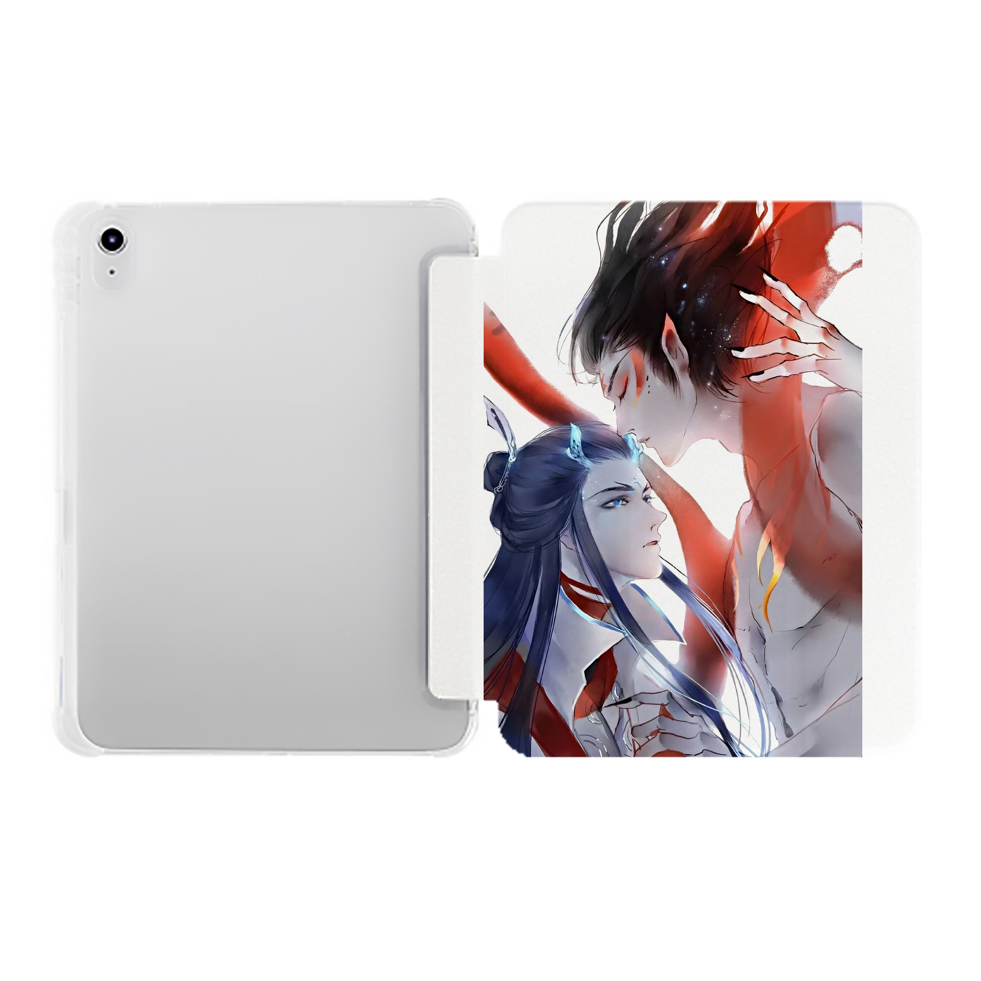 （画像用） Ne Zha 2 ナタ 魔童の大暴れ IPad ケース ペン収納付き 三つ折りスタンド PUレザー×シリコン 対応機種9.5/10.5/10.9インチ